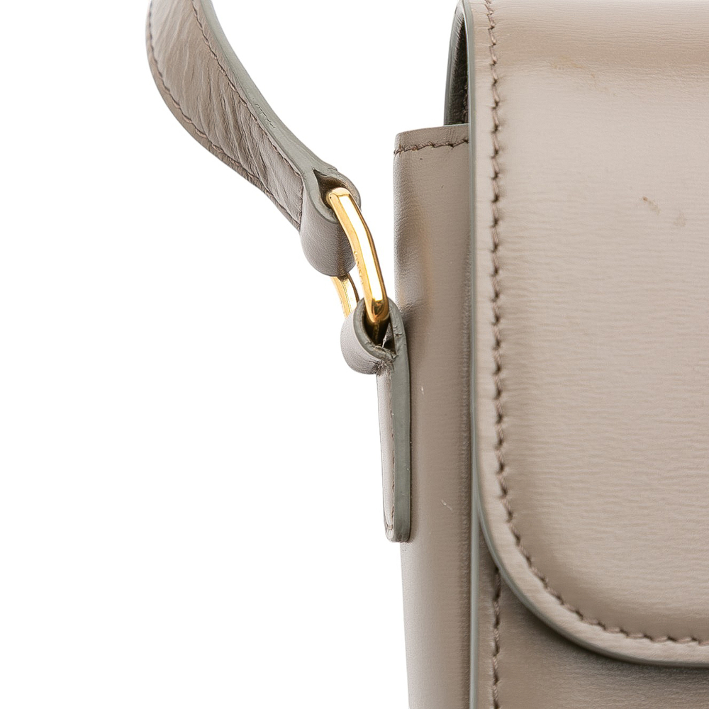 Pre-Loved Celine Teen Shiny Calfskin Triomphe Crossbody - Picture 9 of 12